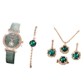 KIT RELÓGIO + PULSEIRAS FEMININA 6 PEÇAS