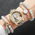 KIT RELÓGIO FEMININO COM PULSEIRAS